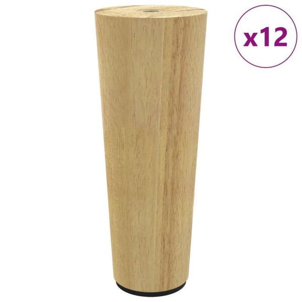 VidaXL möbelben 12 st i eucalyptus trä Ø44 x H100 mm brun