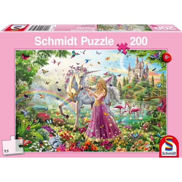 Pussel barn - SCHMIDT - 200 bitar - Vacker fe i den magiska skogen - 200 bitar