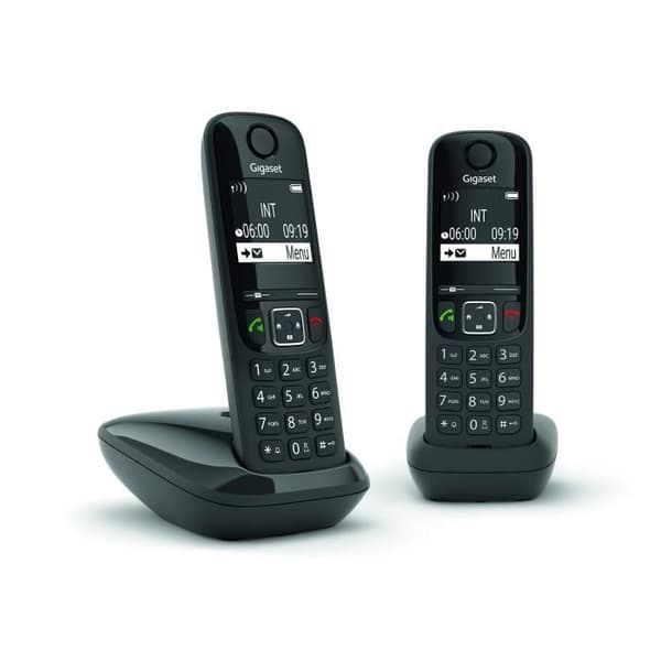 GIGASET Fast telefoni AS690 Duo Svart