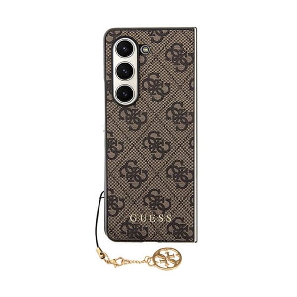 Telefonfodral - Guess - 4G Charms - Samsung Galaxy Z Fold 5 - Brun - Elegant