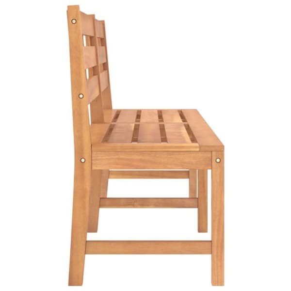 vidaXL Trädgårdsbänk 180 cm Massiv teak, 21,5 kg