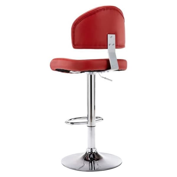 vidaXL Barstolar 2 st Burgundy Red Leatherette