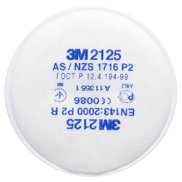 Partikelfilter - 3M - 2125 - P2 R - Vit - Hög effektivitet