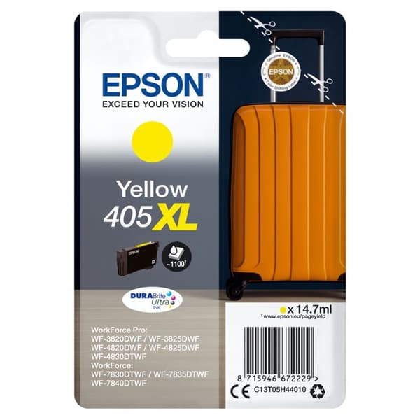 EPSON Singlepack Yellow 405XL DURABrite Singlepack Yellow 405XL DURABrite Ultra Ink