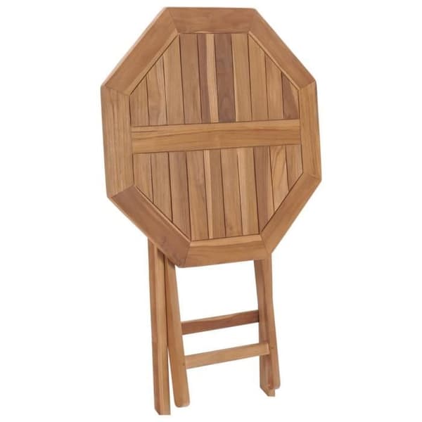 vidaXL Fällbart trädgårdsbord 60x60x75 cm Massivt teak