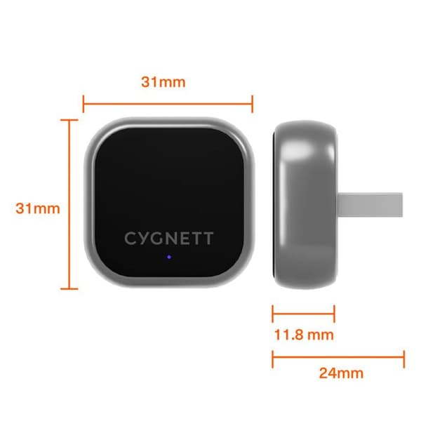 Trådlös biladapter - CYGNETT - CarPlay/Android Auto - USB - Bluetooth/WiFi - Grå