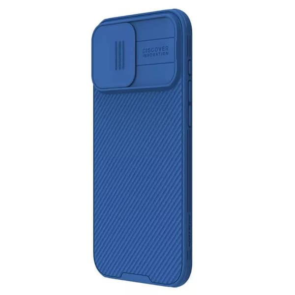 Telefonfodral - NILLKIN - CamShield Pro - iPhone 16 Pro Max - Blå - Förstärkt skydd