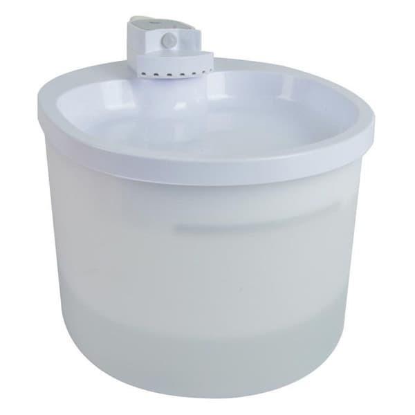 Vattenfontän "Rörelsedetektor" 21cm Vit