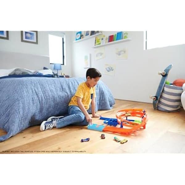 Extrem looping krets - HOT WHEELS - Hot Wheels Extrem looping krets - Leksak - 2 bilar