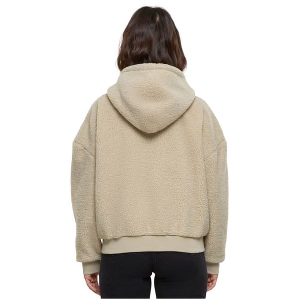 Urban Classics Dam - Oversized Sherpa Zip Hoody Jacka