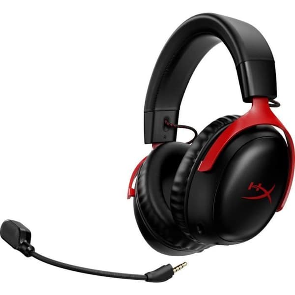 Trådlöst spelheadset - HyperX Cloud III - för PC & konsol - Svart/Röd