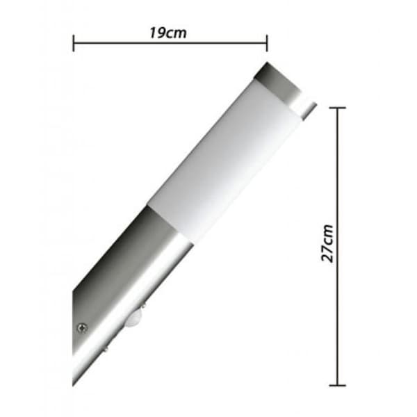 Designvägglampa med sensor, lutande