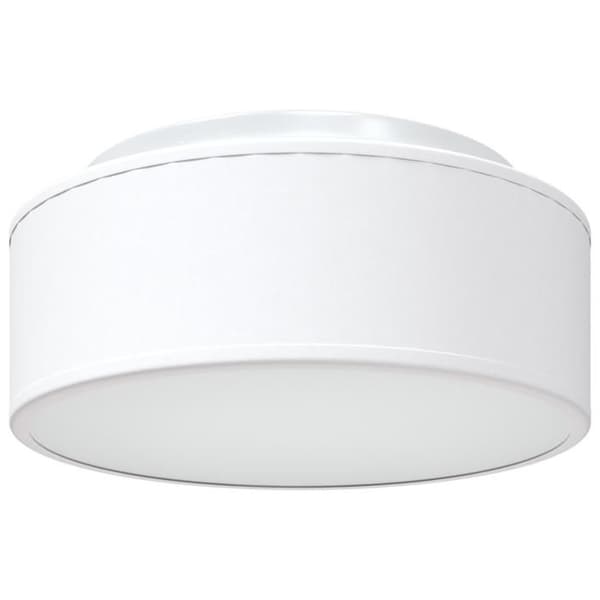 Inbyggd lampa - Vit - Ø 30 cm - Tyg - E27 - Modern design