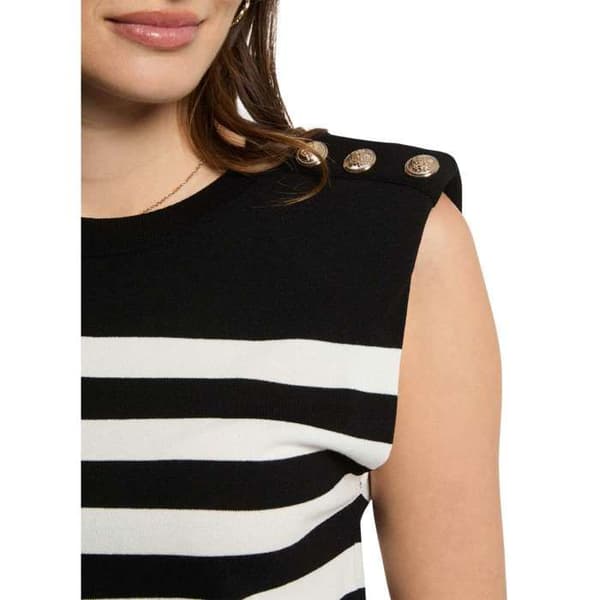 Pull Noir/Blanc Kvinna Morgan Randig
