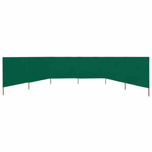 vidaXL 6 Panel Room Divider Tyg 800 x 120 cm Grön