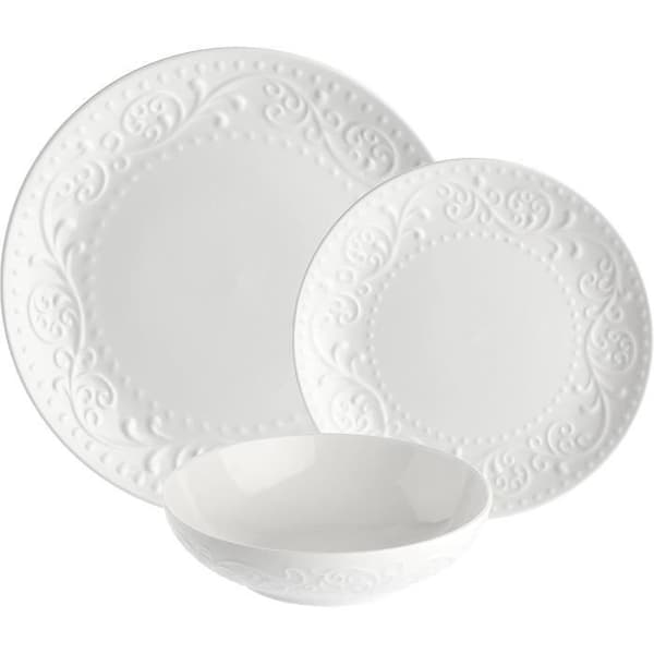 LA Porcellana Bianca - Set med 18 Drömplattor
