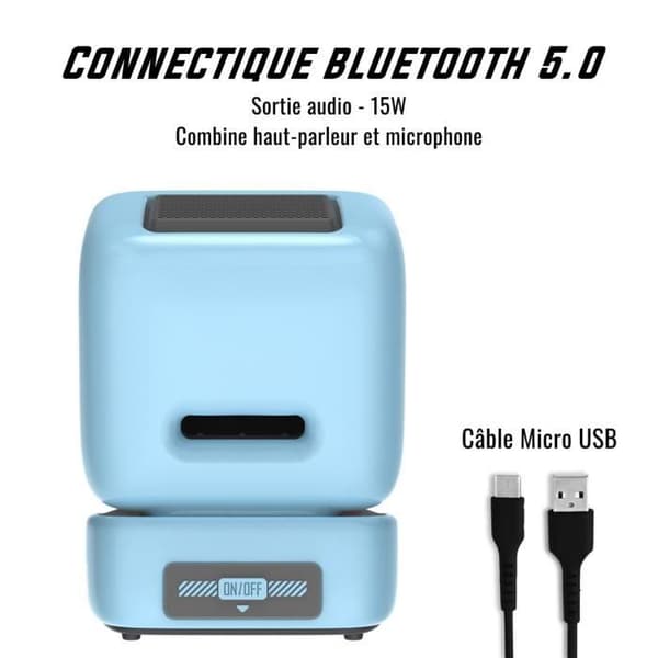 Bluetooth-högtalare - Divoom - Ditoo Mic - 15W - Karaoke - Pixelvisning