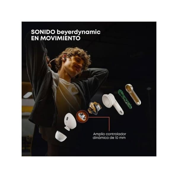 Beyerdynamic Amiron 100 Bluetooth-hörlurar med aktiv brusreducering crema