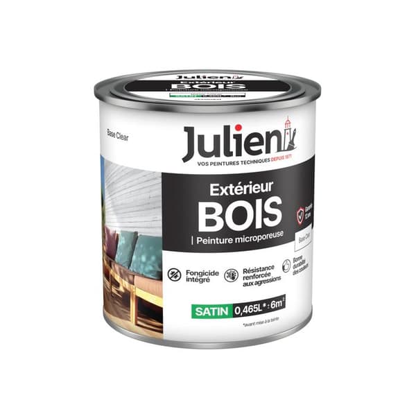 Mikroporös Utomhusfärg för Trä Klar Bas - Julien