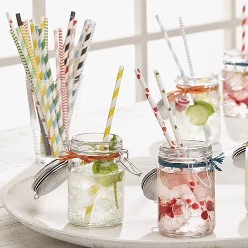 PAPSTAR 87512 ENGANGSSTRÅ 100 DELAR ASSORTERADE FÄRGER