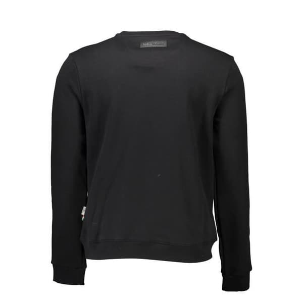 PLEIN SPORT Fleecetröja för män Svart Textil SF8733