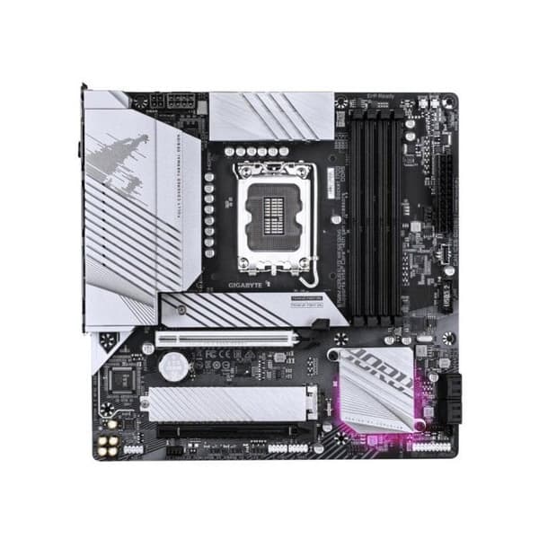 Moderkort - GIGABYTE - B760M A E WF6E GEN5 - Format Micro-ATX - Chipset Intel B760 - WiFi 6E & PCIe 5.0