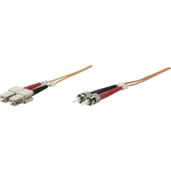 Intellinet 470117 fiberoptisk patchkabel [1x ST hane - 1x SC hane] 50-125 Ã‚Âµ Multimode OM2 2 m