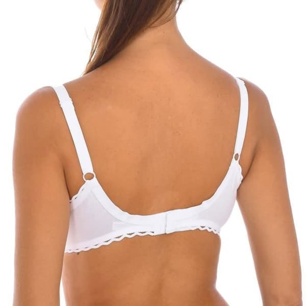 Bygel-bh - Playtex - Vadderad - 100% bomull - Vit färg - Dam