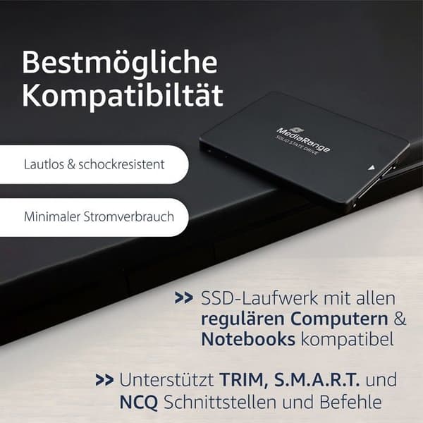 Disken SSD Mediarange - MR1004 - Interna Solid State Drive 2,5'' 960 GB Serial ATA III TLC ()
