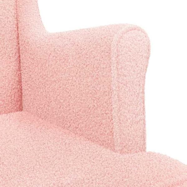 vidaXL fåtölj Rosa tyg 42029892