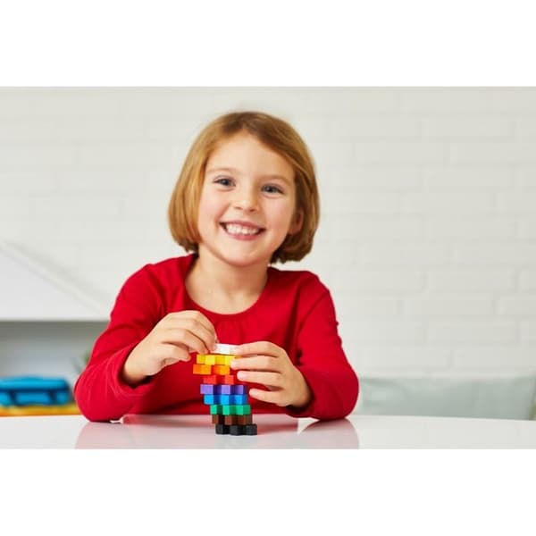 Byggleksak i plast - PLUSPLUS - Påfyllning 100 bitar - Midi Basic - Kreativ monteringslek