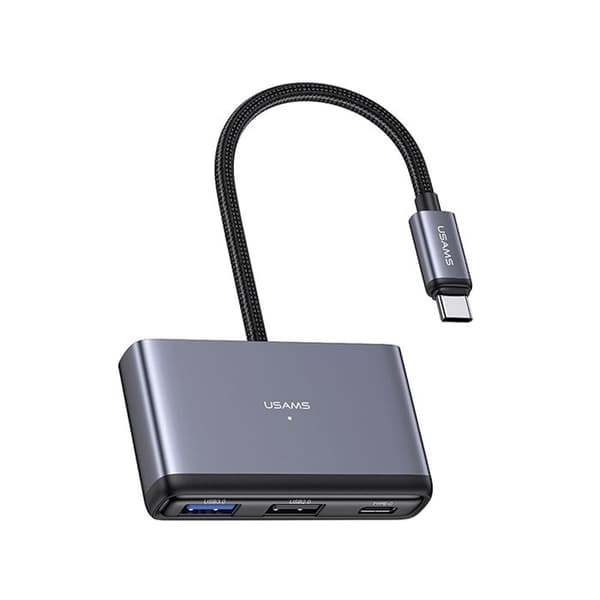 Adapter Hub - USAMS - 5 i 1 - USB 3.0 - USB-C - Snabb överföring