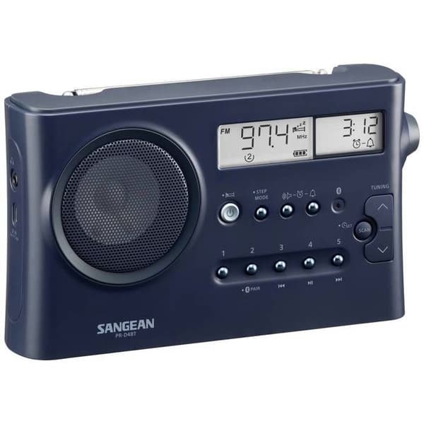 Sangean PR-D4BT Bordradio FM, AM, AM, FM Bluetooth väckarklocka mörkblå
