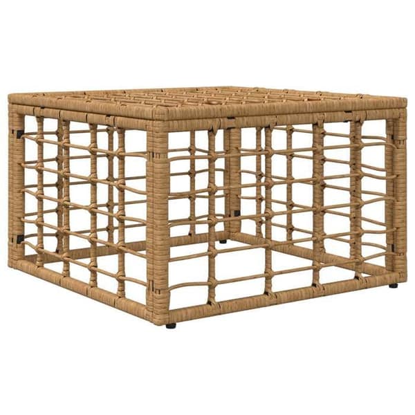 vidaXL Utomhus Pouf i Naturlig Polyrotin 42026738
