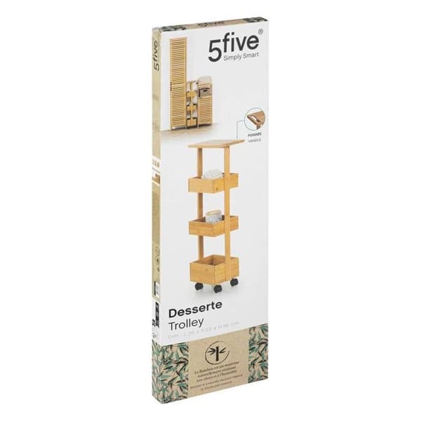 Bambusvagn med 4 nivåer på hjul - 5 five simply smart