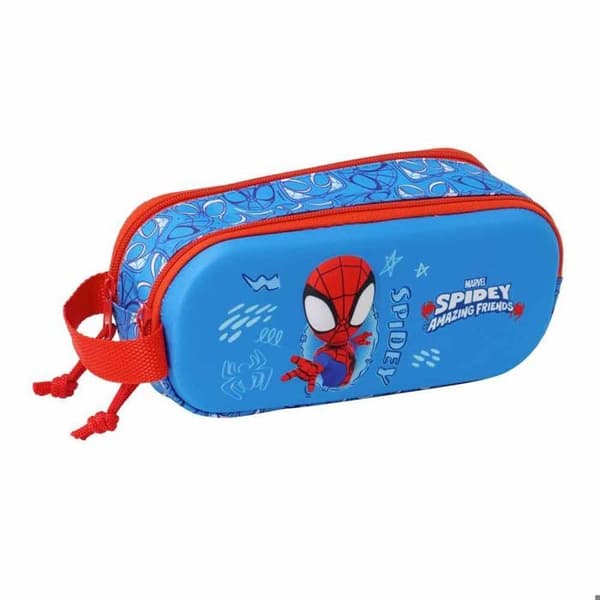 Pennfodral - SAFTA - Marvel Spidey 3D - 3D-mönster - Optimerad förvaring - Attraktiv design