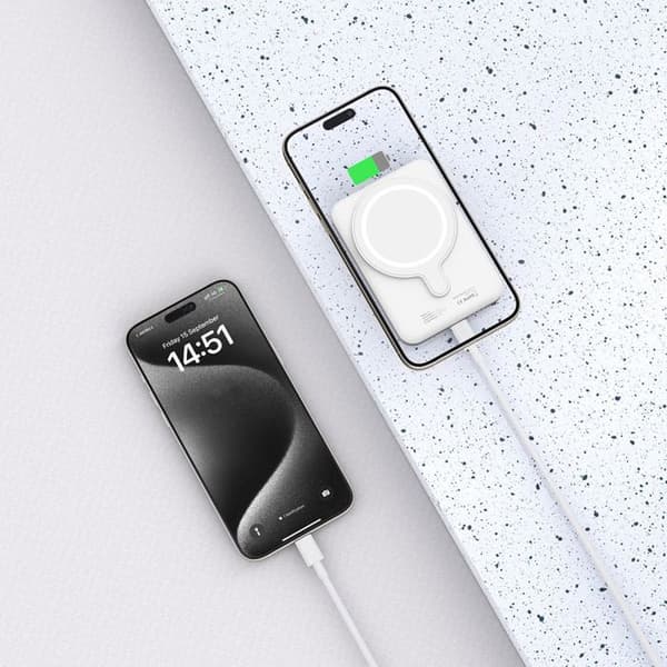 Batteri Externt Tech-Protect Pb10 Lifemag Magsafe 5 000 Mah, Vit
