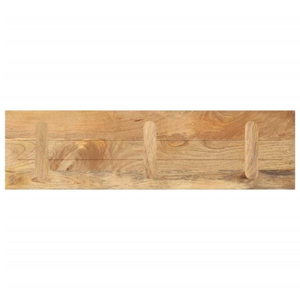 vidaXL Bordskiva 100x30x3,8cm rektangulär massiv mangoträ 371503