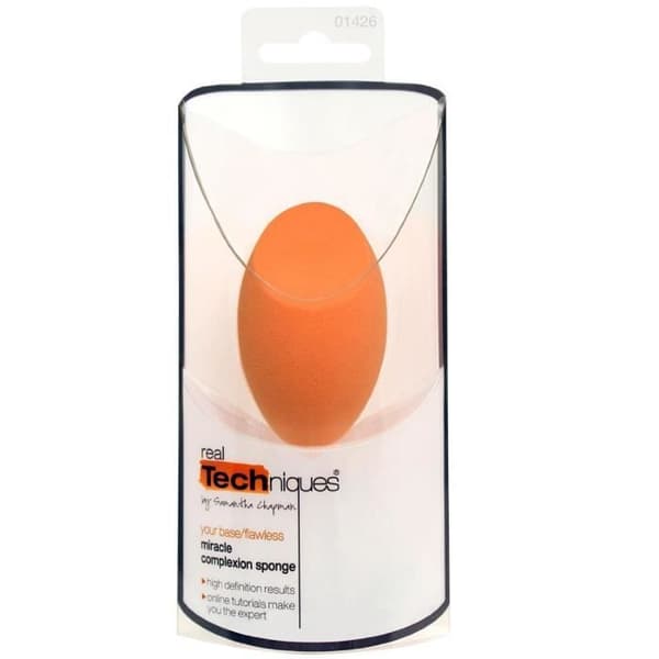 Real Techniques Miracle - Makeupsvamp för foundation, Orange