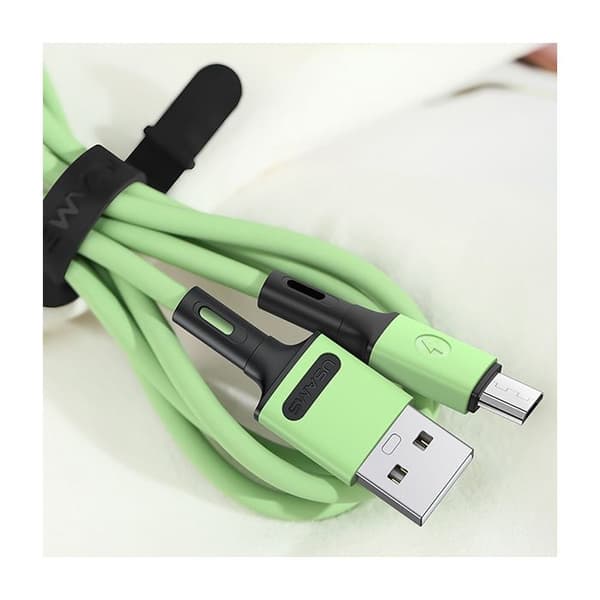 USAMS MicroUSB-kabel 1 m Snabbladdning Gul
