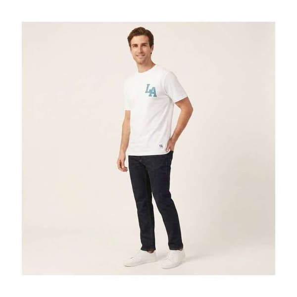 T-shirt i bomull med rak rund hals