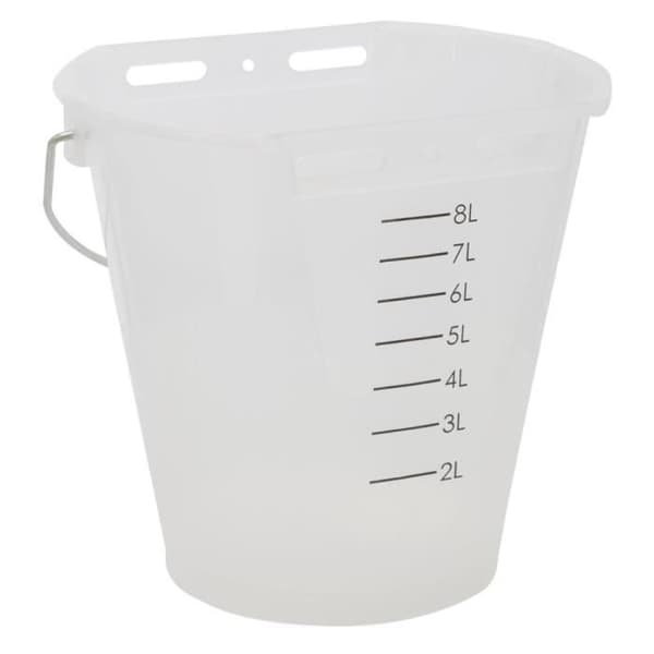 Drickshink - KERBL - Transparent vit - Stor volym - Syrabeständig