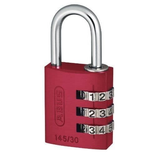 ABUS 145/30 Kombinationshänglås Röd