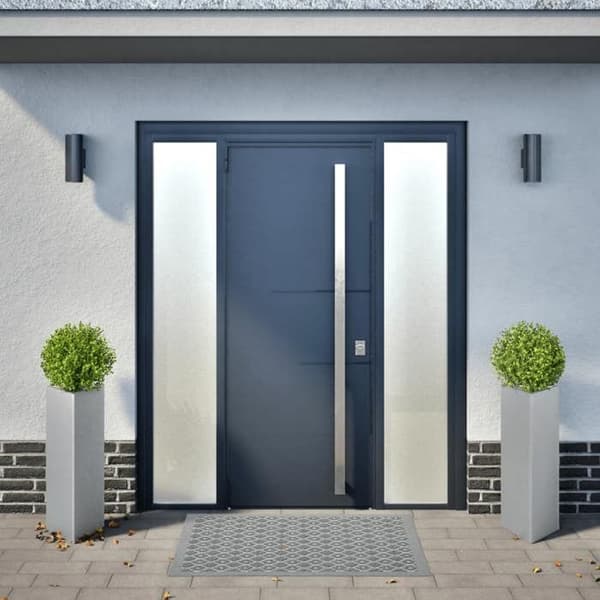 vidaXL Blomlådor 2 st triangulär 30x26x75 cm galvaniserat stål 851154