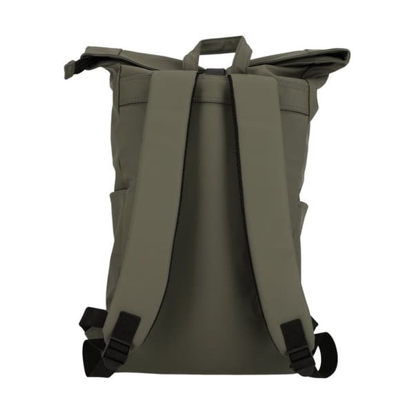 Ryggsäck - VÄDERRAPPORT - Brons - Rulltopp - 100% PU - Kaki