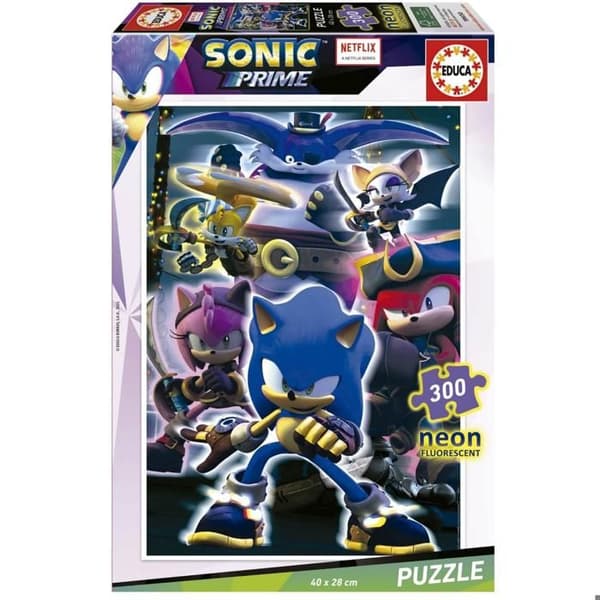 Pussel 300 bitar Neon: Sonic