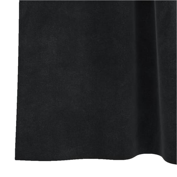 Mörkläggningsgardiner - Öglor - Svart - Matt polyester - 2-pack