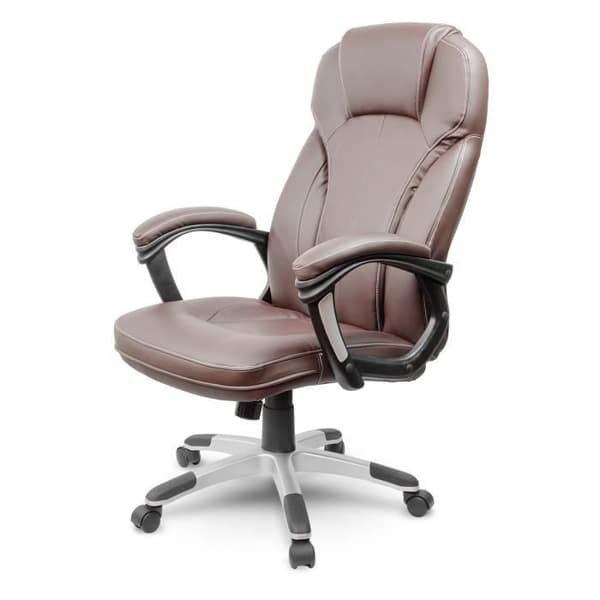 Kontorsstol i ekologiskt läder - Sofotel - Sofotel EG-222 - Hög rygg - Brun - Ergonomisk