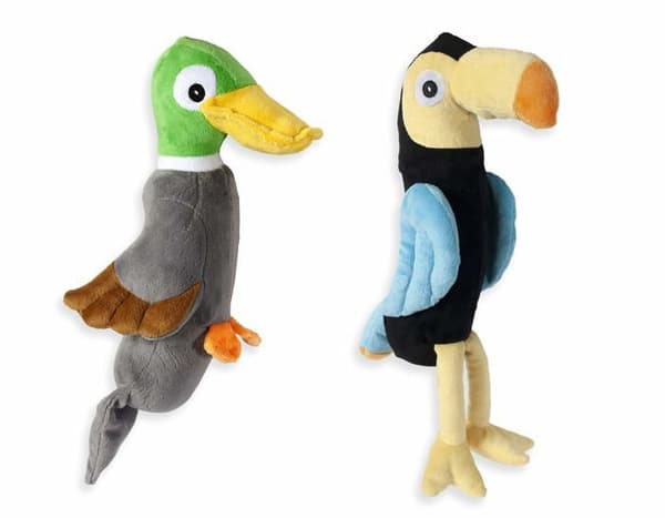 Plush Bird - KARLIE - 521578 - Mjuk - Kvittrande - Grå