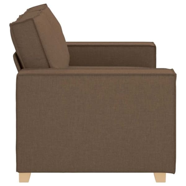 Soffa 2 platser Brun 120 cm Tyg